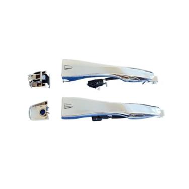 Imagem de Maçaneta externa cromada compatível com Nissan Altima, Teana e Pathfinder (2013-2018) com botões e cabos de sensor.(Left and Right)