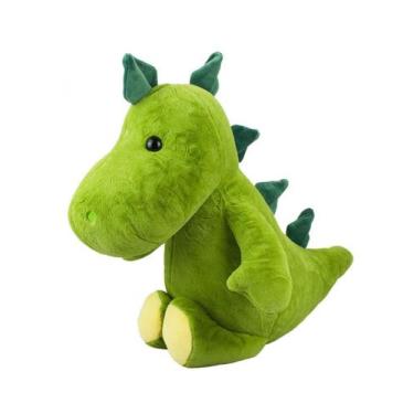 Imagem de Dinossauro De Pelúcia Sentado Peludinho 30cms - Verde - Fofy Toys