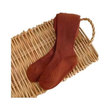 Imagem de Leggings De Algodão Para Meninas, Meias Calças Para Crianças De 1 a 9 