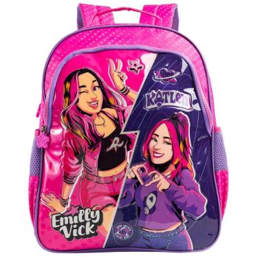Imagem de Mochila Emilly Vick dos Rosa Oficial 2026 Escolar Xeryus