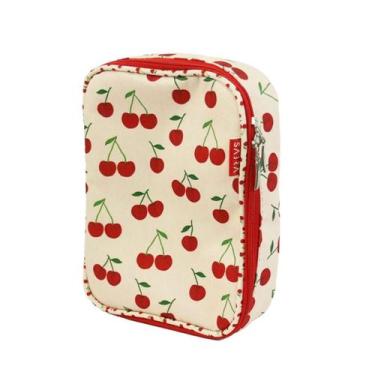 Imagem de Estojo Box 100 Pens 2 Divisorias Cerejinha - Sabra