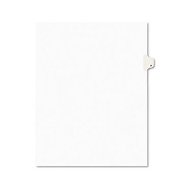 Imagem de Divisórias Avery para exibição legal, título da aba: 7, branco, carta, 25/pacote (11917)
