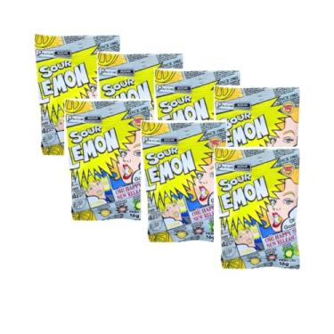 Imagem de Kit com 7 Balas Sour Lemon Importadas do Japão – Azedume Extremo, Intensidade Máxima, 16g