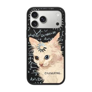 Imagem de CASETiFY Capa Impact para iPhone 17 Pro Max [fina/compatível com Magsafe/2,5 m. Proteção contra quedas de grau militar 4X] - Calculando... - Preto fosco