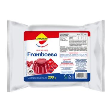 Imagem de Gelatina Lowçucar Sabor Framboesa Refil 200G