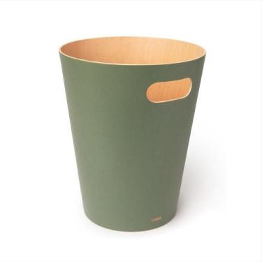 Imagem de Woodrow - Lixeira De Madeira Verde Escuro - Umbra