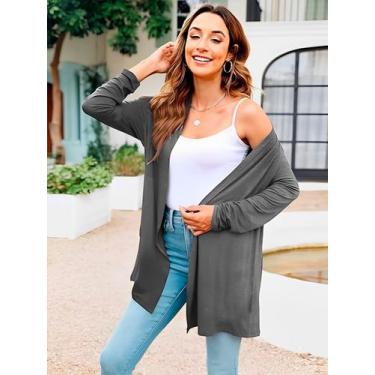 Imagem de Cardigan Feminino Manga Longa Sobretudo Slim Fitness - Slim Fitness Fa
