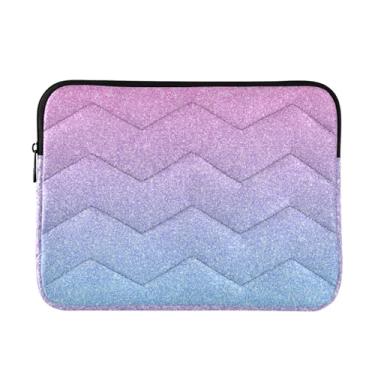 Imagem de Bolsa de laptop fina e leve com glitter rosa azul, durável, trabalho, viagem, tablet, bolsas para laptop masculinas, de 13 a 14 polegadas