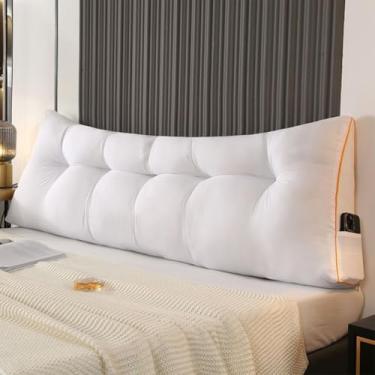 Imagem de CYTJHMD Almofada triangular para cabeceira de cama, descanso de cama, descanso de cama, almofada de leitura para dormitório, apoio de posicionamento de encosto, almofada de apoio para sofá-cama