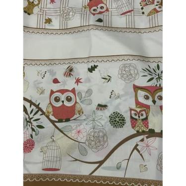 Imagem de Toalha de Mesa Oxford para 4 6 e 8 Cadeiras – Decoração Cozinha Festa e Jantar (Coruja,8 lugares 2,60 x 1,45 metros)