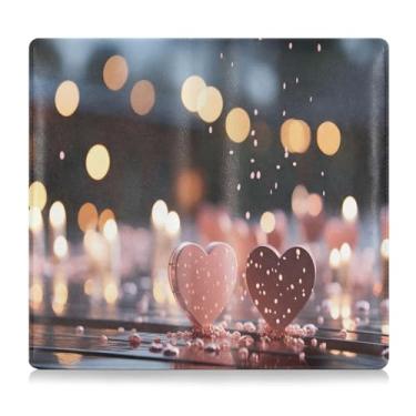 Imagem de CEBUGI Porta-luvas e porta-luvas de dia dos namorados com corações para registro de carro e seguro para organizador de documentos, 12,5 cm x 24 cm