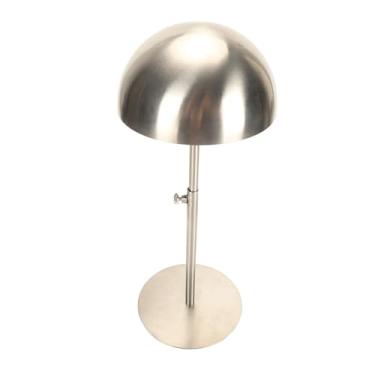 Imagem de GLOGLOW Suporte de Exibição de Mesa Em Aço Inoxidável Com Altura, para Bonés de Beisebol e Chapéus de Pescador, 7,9-15,7 Polegadas, Suporte de Exibição Portátil Leve para Chapéus, Nan Ajustável