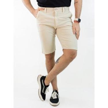 Imagem de Bermuda Masculina Sarja Skinny Bolsos Clássicos Elastano Anticorpus-Feminino