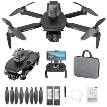 Imagem de Drone GPS com câmera HD para adultos, drones FPV profissionais com retorno automático, Follow Me Circle Fly, Waypoint Fly Stable Hover Motor sem escovas dobrável transmissão 5G controle remoto