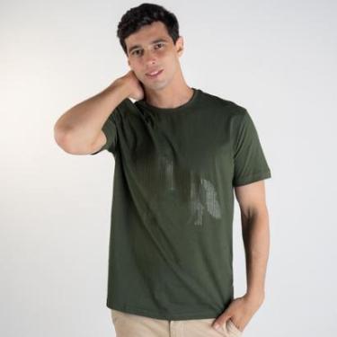 Imagem de Camiseta Acostamento Alto Relevo Verde Militar-Masculino