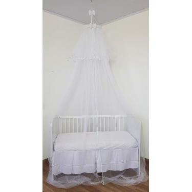 Imagem de Mosquiteiro De Teto Tenda Cortinado Para Berço Tulle Branco - POLYBABY