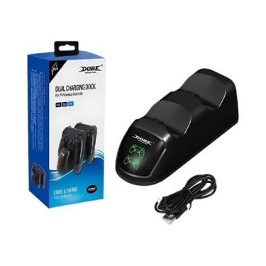Imagem de Estação De Carregamento Para Controle PS4 Slim pro Com Luz Indicadora 