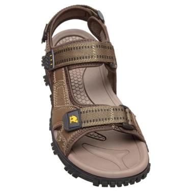 Imagem de CAMEL CROWN Sandálias aquáticas masculinas impermeáveis com suporte de arco sandálias de couro confortáveis sandálias atléticas ajustáveis para uso ao ar livre para o verão, praia, trilhas, trilhas e