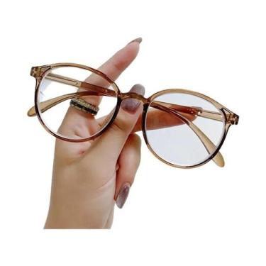 Imagem de Óculos De Computador Unissex Anti Luz Azul Com Armação Redonda, Óptica
