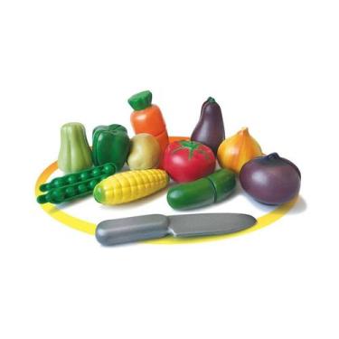 Imagem de Crec crec feirinha orgânica legumes 14 pçs - big star 744-cf