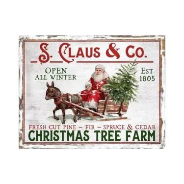 Imagem de Pôster Vintage De Natal Para Parede De Cozinha: Letreiro De Padaria De