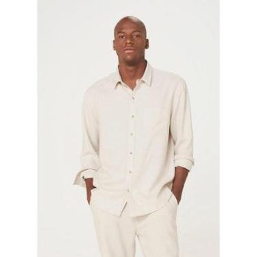 Imagem de Camisa Hering Básica Slim Manga Longa Em Linho Masculina-Masculino