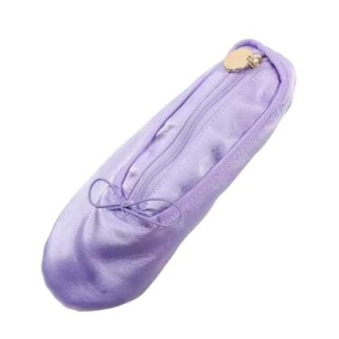 Imagem de Ｂｅｓｇａ Estojo para lápis, sapatilha de balé, bolsa de maquiagem, estojo pequeno e multifuncional fofo para canetas e porta-pincéis de maquiagem para