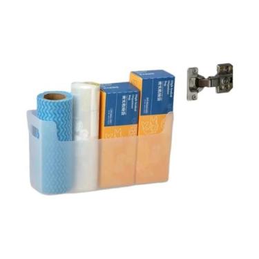 Imagem de Porta de armário montada na parede da cozinha, filme de preservação, s