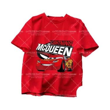 Imagem de Camiseta Infantil Disney Pixar Lightning McQueen, Manga Curta, Carro D