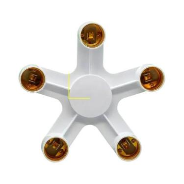 Imagem de Adaptador Divisor De Soquete Para Lâmpada LED E27 2 Em 1 3 Em 1 4 Em 1
