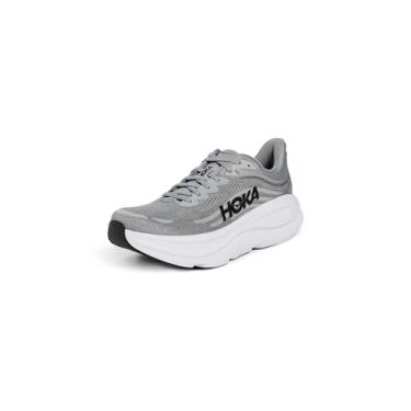 Imagem de HOKA Tênis masculino Bondi 9, Cinza galáctico/cinza estelar, 46