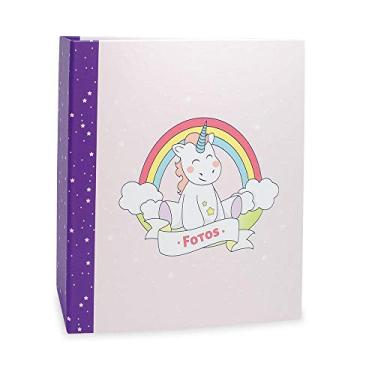 Imagem de Álbum de Fotos Infantil Unicórnio - 200 Fotos 10x15 cm - 24,8x21,6 cm