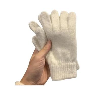 Imagem de Luvas De Lã Tricotadas Em Cashmere Para Mulheres, Quentes Para O Inver