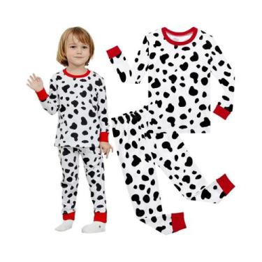 Imagem de Fantasia De Esqueleto Para Crianças, Pijamas Brilhantes De Halloween, 