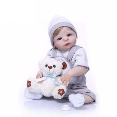 Imagem de Bebê Reborn Menino Realista 100% Silicone 57cm - Gael - PRO BABY REBOR