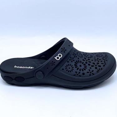 Imagem de Babuche Feminina Boaonda Ultraconforto Estilo Leve Nellie 1317, Preto,