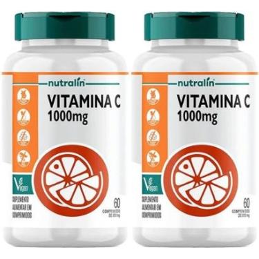 Imagem de Kit 2X Vitamina C Vegan - 60 Comprimidos - Nutralin-Masculino