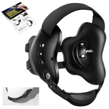 Imagem de Trymaker Capacete de luta livre, equipamento de cabeça juvenil para homens com bojo e almofada de queixo, protetor de ouvido Sorf para MMA, Jiu-Jitsu (para usuários maiores de 10 anos)