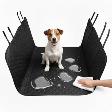 Imagem de Capa Protetora Pet Carro Impermeável para Banco Traseiro Luxo Transporte Pet Carro(Preto)