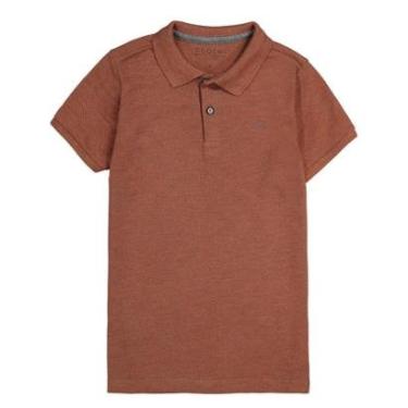 Imagem de Camisa Polo Infantil Menino Essencial Marrom Ogochi-Masculino