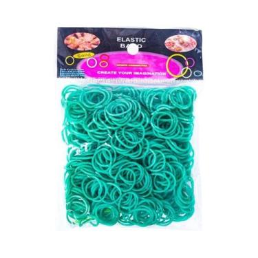 Imagem de Kit De Fazer Pulseiras DIY Para Crianças 600 Peças Elásticos De Borrac