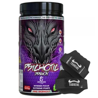 Imagem de Pre Treino Psichotic Dragon Maça Verde 500g Luva Demons Lab-Unissex