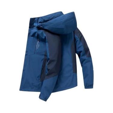 Imagem de Jaqueta Corta-vento Masculina Com Capuz Para Primavera E Outono, Roupa