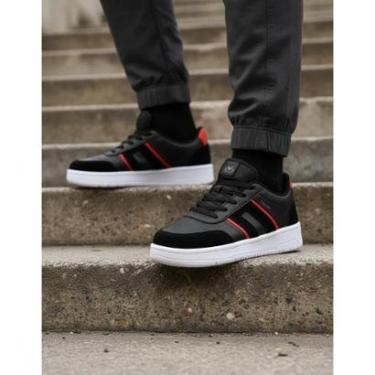 Imagem de Tênis Infantil Via Vip Escolar Juvenil Camurça Menino-Masculino