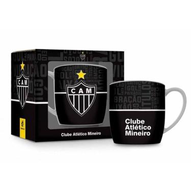 Imagem de Caneca de Porcelana 300ml - Atlético Mineiro 2 - Brasfoot