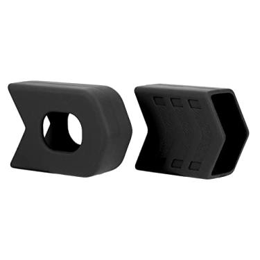 Imagem de Pissente 1 Par Protetor de Pedivela de Silicone para Bicicleta, Acessório de Manga para Bicicleta Com Material Antienvelhecimento, para a Maioria das Bicicletas de Estrada (BLACK)