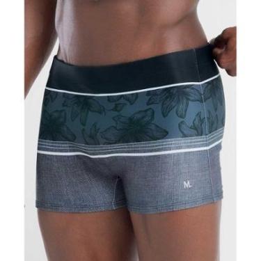 Imagem de Sunga Boxer Box Floral Masculina Com Forro Interno-Masculino
