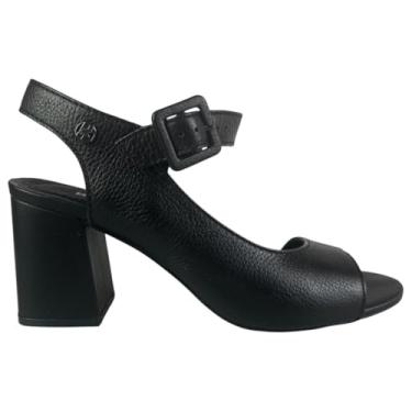 Imagem de Sandália Feminina Bottero em Couro Salto Bloco (Preto, BR, Adulto, Numérico, 39)