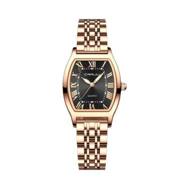 Imagem de Relógio De Pulso Feminino À Prova d'Água CRRJU, Relógio De Quartzo Qua