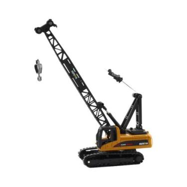 Imagem de Modelo De Caminhão Estático De Escavadeira E Guindaste De Torre Huina 